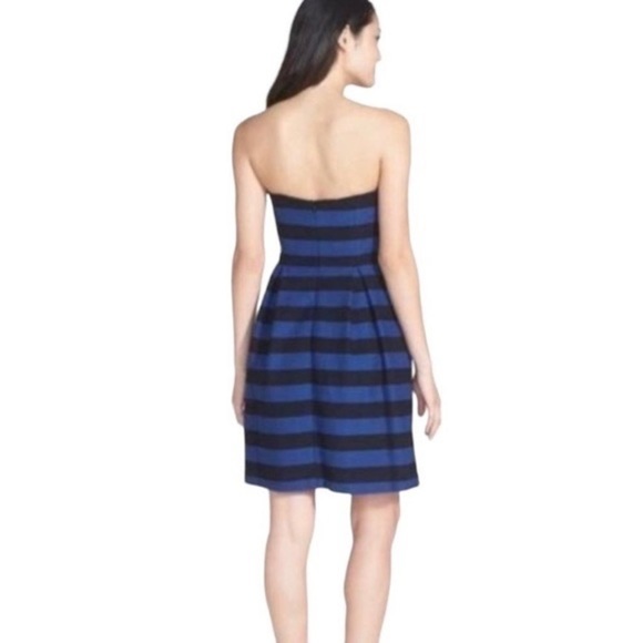 Trina Turk Cissily Navy Blue and Black Striped Dress size 2 - Picture 4 of 13
